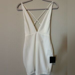 Lulus body con white dress NWT